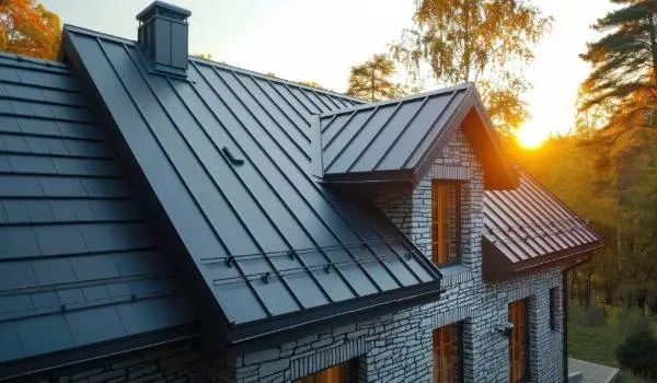 Schwarzes Blechdach auf Landhaus Bezirk Imst Schwarzes Blechdach auf Landhaus Bezirk Imst